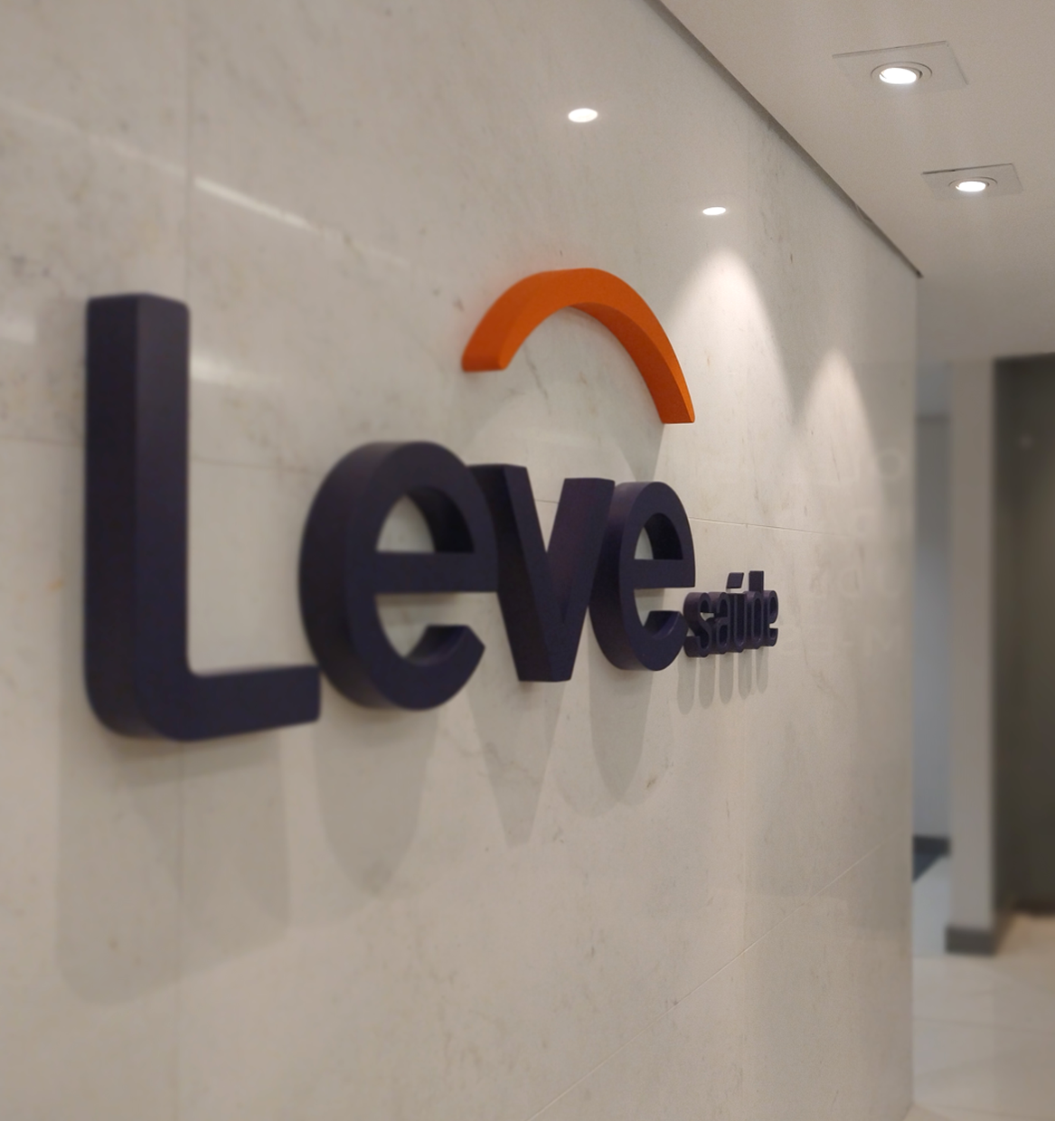 Branding, Material Gráfico, Ambientação Corporativa & Projeto de Sinalização Leve Saúde